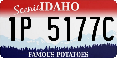 ID license plate 1P5177C