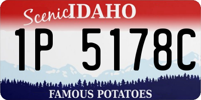 ID license plate 1P5178C
