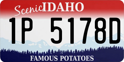 ID license plate 1P5178D