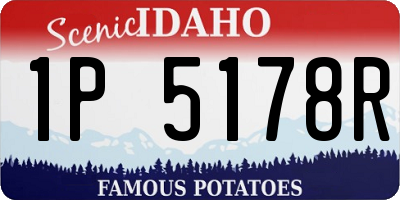 ID license plate 1P5178R