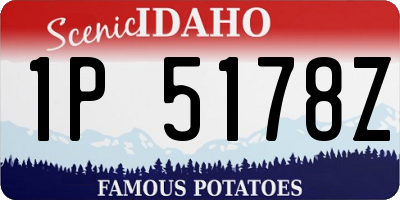 ID license plate 1P5178Z