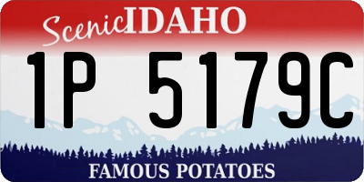 ID license plate 1P5179C