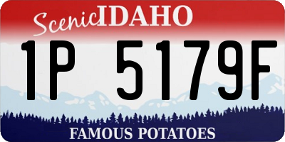 ID license plate 1P5179F