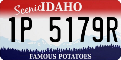 ID license plate 1P5179R