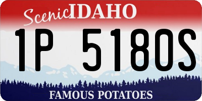 ID license plate 1P5180S