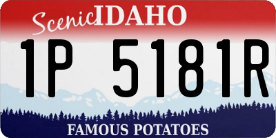 ID license plate 1P5181R