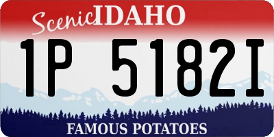 ID license plate 1P5182I