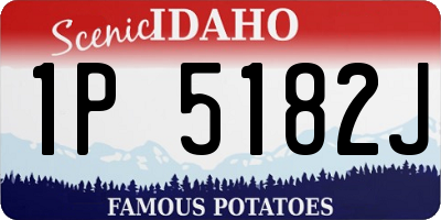 ID license plate 1P5182J
