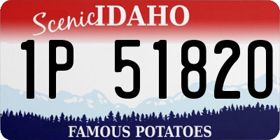 ID license plate 1P5182O