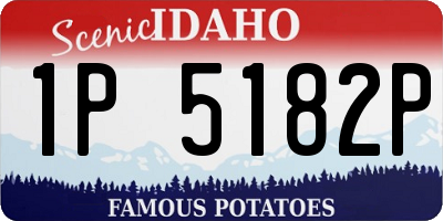 ID license plate 1P5182P