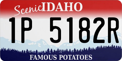 ID license plate 1P5182R
