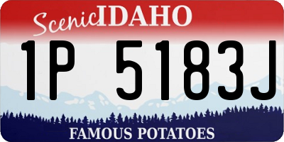 ID license plate 1P5183J