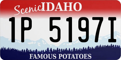 ID license plate 1P5197I