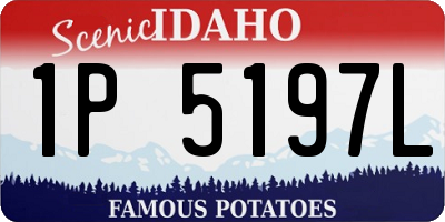 ID license plate 1P5197L