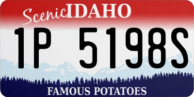 ID license plate 1P5198S