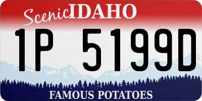 ID license plate 1P5199D