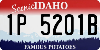 ID license plate 1P5201B