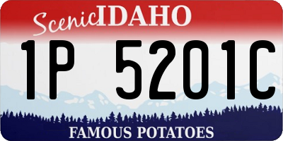ID license plate 1P5201C