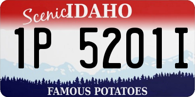 ID license plate 1P5201I