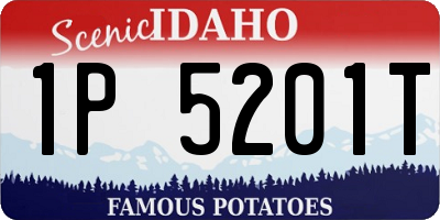 ID license plate 1P5201T