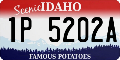 ID license plate 1P5202A