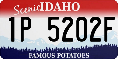ID license plate 1P5202F