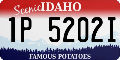 ID license plate 1P5202I