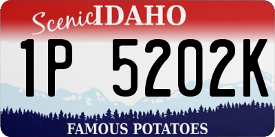 ID license plate 1P5202K