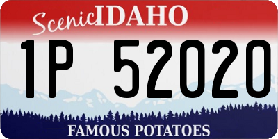 ID license plate 1P5202O