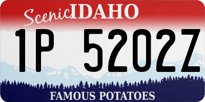 ID license plate 1P5202Z