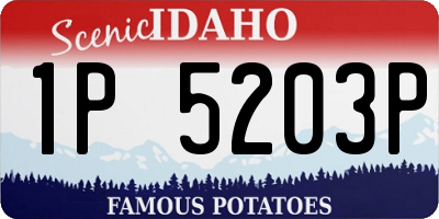 ID license plate 1P5203P