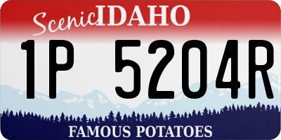 ID license plate 1P5204R