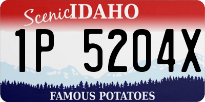 ID license plate 1P5204X
