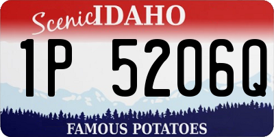 ID license plate 1P5206Q