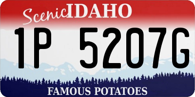 ID license plate 1P5207G