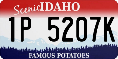 ID license plate 1P5207K