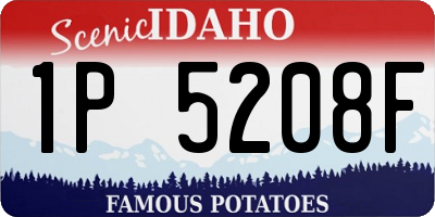 ID license plate 1P5208F
