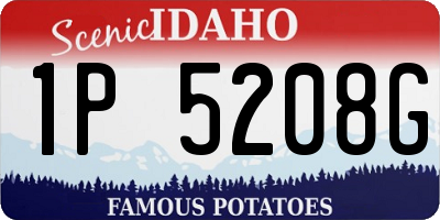 ID license plate 1P5208G