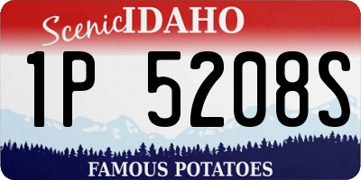 ID license plate 1P5208S