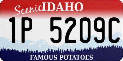 ID license plate 1P5209C