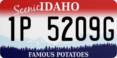 ID license plate 1P5209G