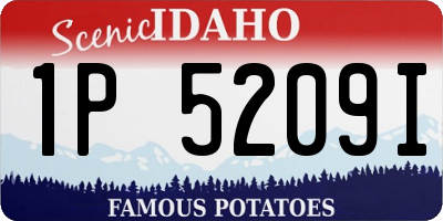 ID license plate 1P5209I