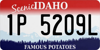 ID license plate 1P5209L