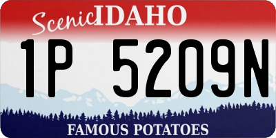 ID license plate 1P5209N