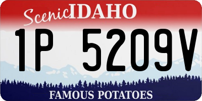 ID license plate 1P5209V