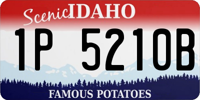 ID license plate 1P5210B