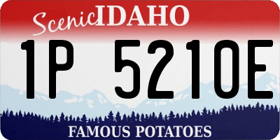 ID license plate 1P5210E