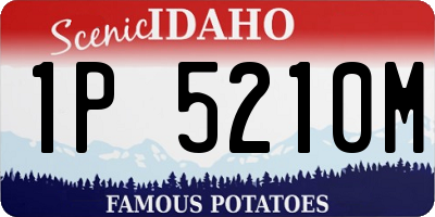 ID license plate 1P5210M