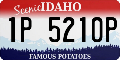 ID license plate 1P5210P