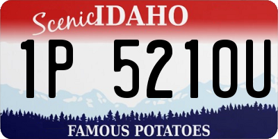 ID license plate 1P5210U